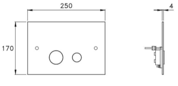 Lavabo Luna betjeningsplade til Geberit Sigma - Bruneret messing