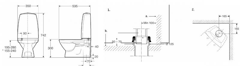 If&ouml; Sign 6820 b&oslash;rnetoilet inkl. s&aelig;de til limning - Med S-l&aring;s