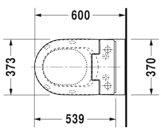 Duravit ME by Starck back-to-wall m/Wondergliss til sensowash sæde Duravit ME by Starck back-to-wall m/Wondergliss til sensowash sæde