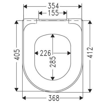 Villeroy & Boch O.novo toilets&aelig;de - Hvid