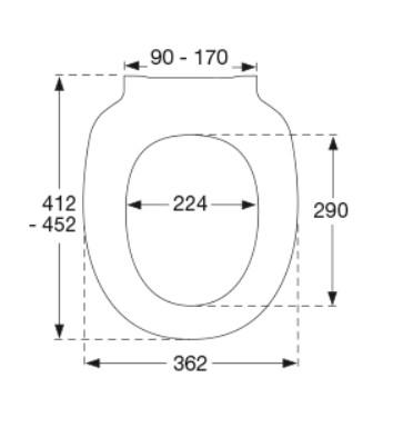 Pressalit Chilli toiletsæde m/soft close og lift-off - Hvid Pressalit Chilli toiletsæde m/soft close og lift-off - Hvid