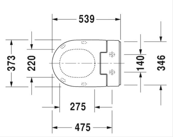 Duravit Sensowash Slim bidets&aelig;de til Darling New og Starck