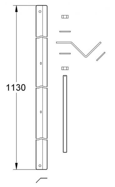 Grohe Rapid SL monteringssæt hjørnebeslag Grohe Rapid SL monteringssæt hjørnebeslag