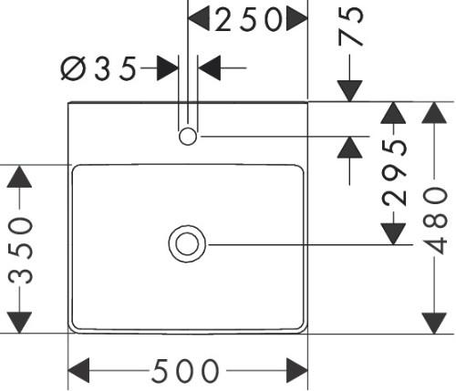 hansgrohe Xelu Q 50 kompakt håndvask t/væg - Uden overløb - SmartClean hansgrohe Xelu Q 50 kompakt håndvask t/væg - Uden overløb - SmartClean