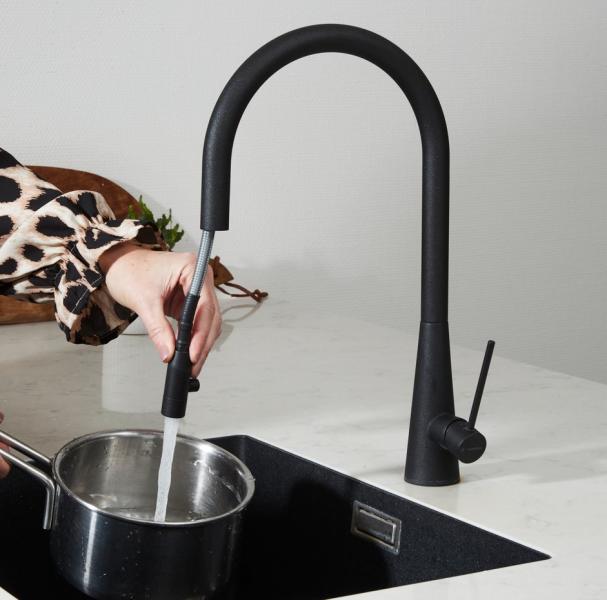 Cass&oslash;e Newform Conico k&oslash;kkenarmatur m/udtr&aelig;k - Krom