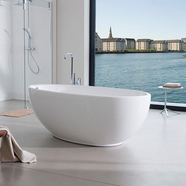 Strømberg Laguna fritstående badekar 1850 x 950 mm - Hvid Strømberg Laguna fritstående badekar 1850 x 950 mm - Hvid