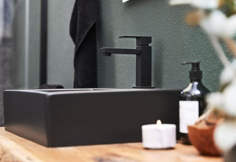 Cass&oslash;e Newform Ergo-Q h&aring;ndvaskarmatur - Mat sort