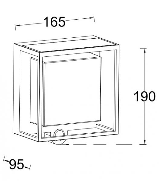 Lutec Curtis Solar udendørs væglampe m/solceller og sensor - Grå Lutec Curtis Solar udendørs væglampe m/solceller og sensor - Grå