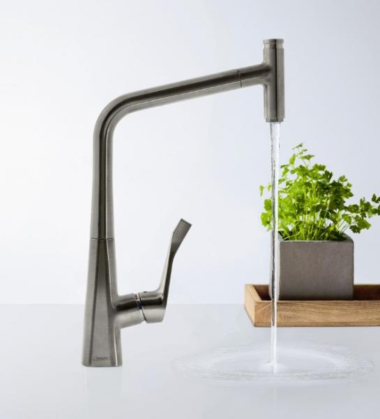 Hansgrohe Metris Select 320 k&oslash;kkenarmatur m/udtr&aelig;k - Krom