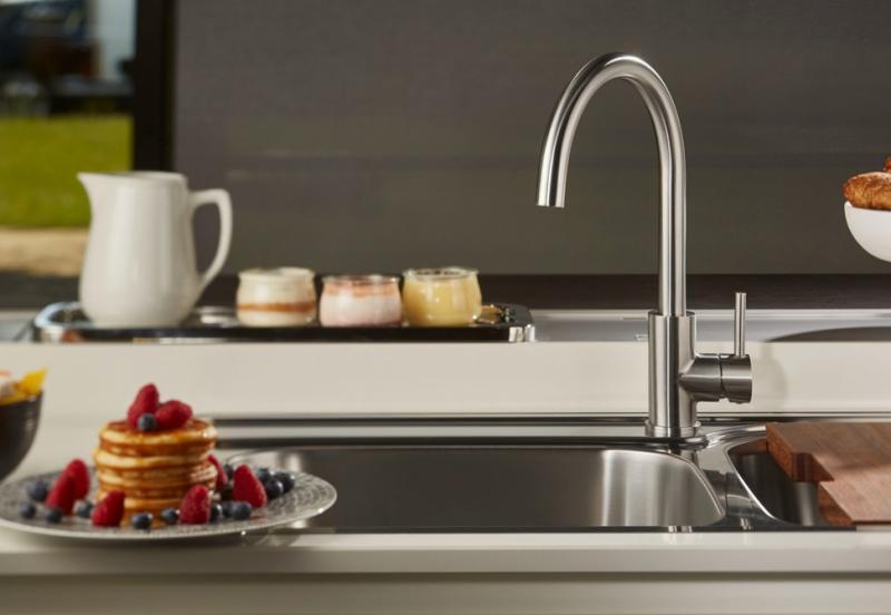 Cass&oslash;e Newform X-Trend round k&oslash;kkenarmatur - B&oslash;rstet krom