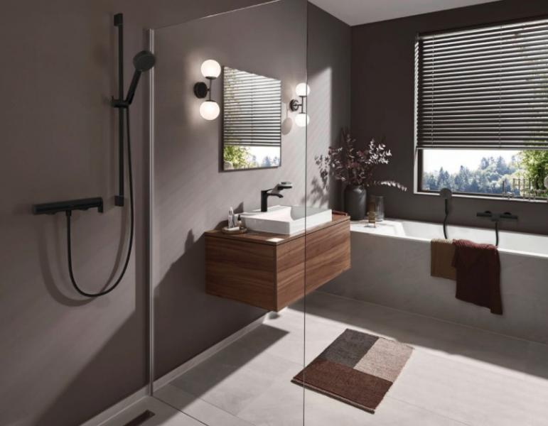 Hansgrohe Vivenis brusearmatur - Mat sort Hansgrohe Vivenis brusearmatur - Mat sort
