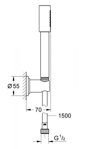 Grohe Sena h&aring;ndbrusers&aelig;t - Krom