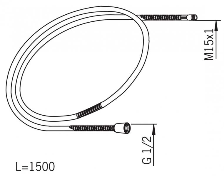 Udtr&aelig;ksslange til Oras k&oslash;kkenbatteri 5930