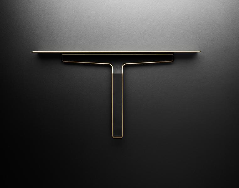 Unidrain ReFrame sæbehylde med bruseskraber - Messing Unidrain ReFrame sæbehylde med bruseskraber - Messing