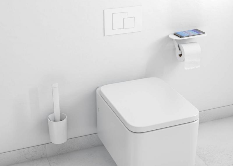 Hansgrohe WallStoris tilbeh&oslash;rss&aelig;t t/toilet - Mat hvid