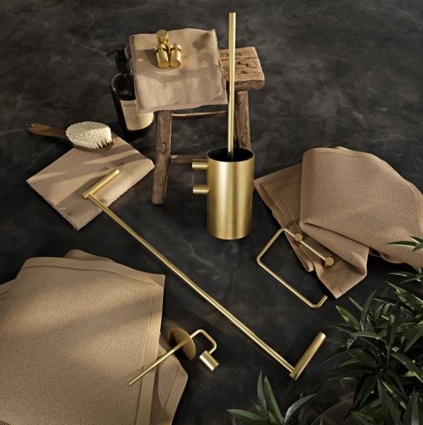 Pressalit tilbehørspakke til bad - Børstet messing Pressalit tilbehørspakke til bad - Børstet messing