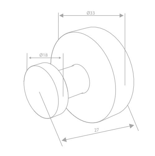 Damixa Zen håndklædekrog m/roset 2 stk. - Krom Damixa Zen håndklædekrog m/roset 2 stk. - Krom