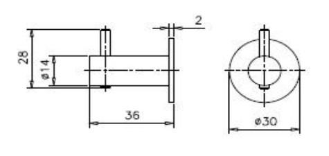 d line h&aring;ndkl&aelig;dekrog - B&oslash;rstet messing
