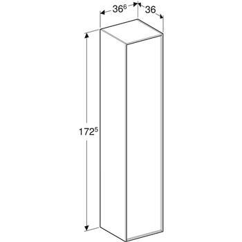 If&ouml; Sense Art h&oslash;jskab m/l&aring;ge - Mat hvid