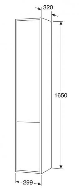 Gustavsberg Artic 30 højskab - Sort ask Gustavsberg Artic 30 højskab - Sort ask