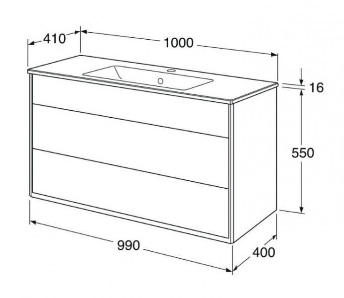 Gustavsberg Graphic 100 møbelsæt - Beige Gustavsberg Graphic 100 møbelsæt - Beige