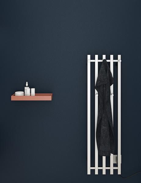 Dansani Luna Kvika håndklædetørrer m/timer - 33x120 cm - Rustfri stål Dansani Luna Kvika håndklædetørrer m/timer - 33x120 cm - Rustfri stål