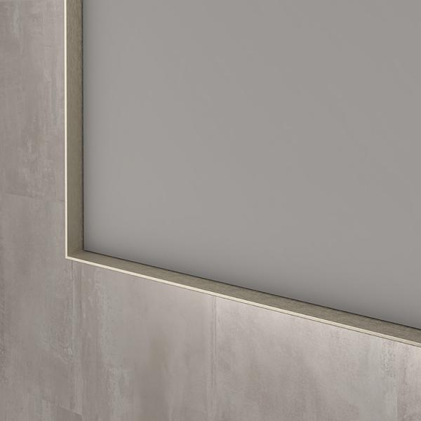 Sanibell Ink SP32 firkantet spejl m/backlight, varme og sensor 80 x 80 cm - Børstet rustfrit stål Sanibell Ink SP32 firkantet spejl m/backlight, varme og sensor 80 x 80 cm - Børstet rustfrit stål