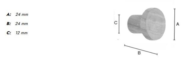 Beslagsboden B407 møbelknop i træ - Lys ask Beslagsboden B407 møbelknop i træ - Lys ask