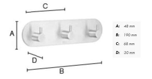 Beslagsboden selvkl&aelig;bende knager&aelig;kke m/tap - Rund - Mat sort
