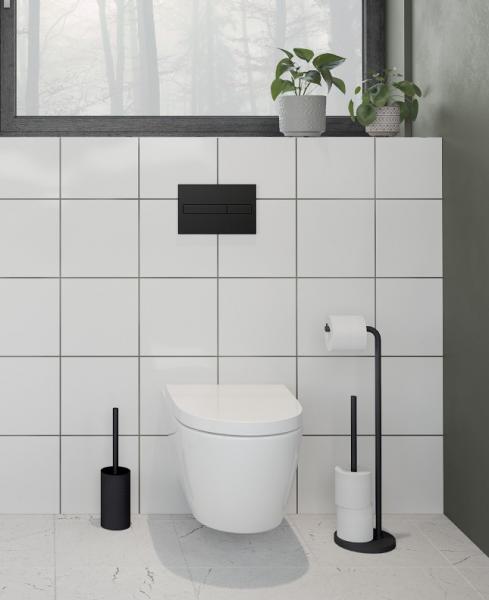 Beslagsboden tilbeh&oslash;rspakke til toilet t/gulv - Sort