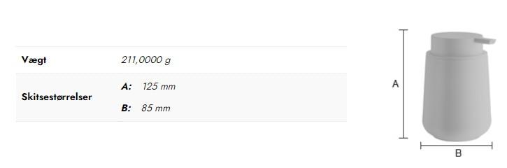 Beslagsboden s&aelig;bedispenser t/bord - Mat sort