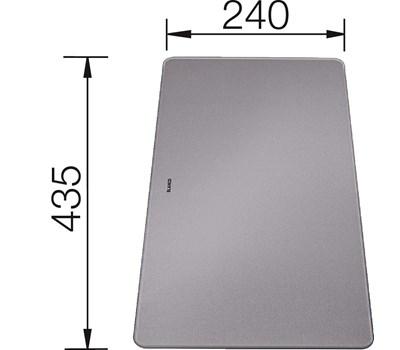 Blanco Sk&aelig;rebr&aelig;t i glas ANDANO 435x240