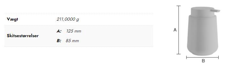 Beslagsboden sæbedispenser t/bord - Sand Beslagsboden sæbedispenser t/bord - Sand