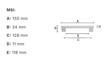 Beslagsboden B6511 møbelgreb m/crystal cut detaljer - Krom Beslagsboden B6511 møbelgreb m/crystal cut detaljer - Krom