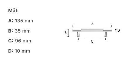 Beslagsboden B636 møbelgreb m/crystal cut - Børstet messing Beslagsboden B636 møbelgreb m/crystal cut - Børstet messing