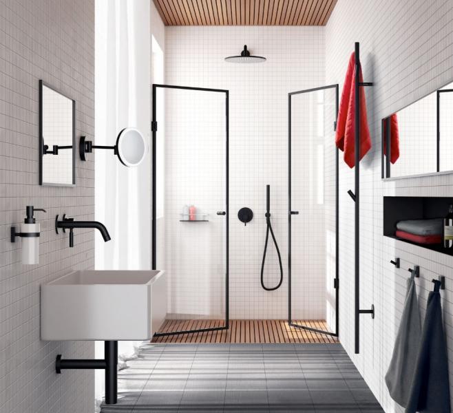 Smedbo Dry h&aring;ndkl&aelig;det&oslash;rrer til el - 172 cm - Mat sort