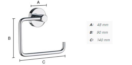Smedbo Home toiletpapirholder - Børstet messing Smedbo Home toiletpapirholder - Børstet messing