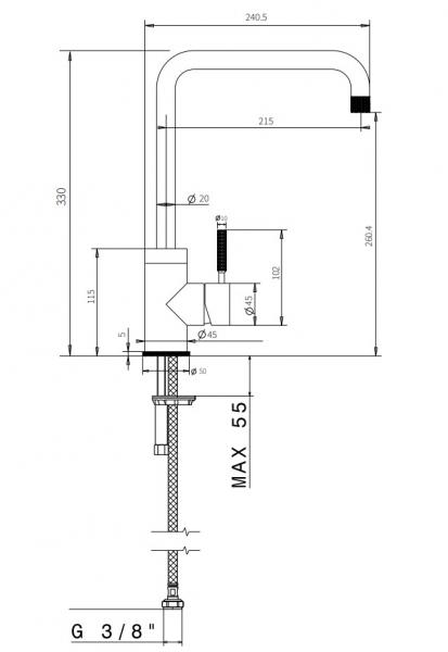 Cassøe Noba K6 køkkenarmatur - Mat sort Cassøe Noba K6 køkkenarmatur - Mat sort