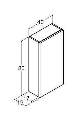 Dansani Luna Urban overskab - Venstrehængslet - Hvid mat Dansani Luna Urban overskab - Venstrehængslet - Hvid mat