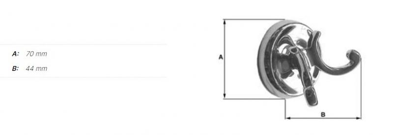 Smedbo Villa dobbelt håndklædekrog - Poleret messing Smedbo Villa dobbelt håndklædekrog - Poleret messing
