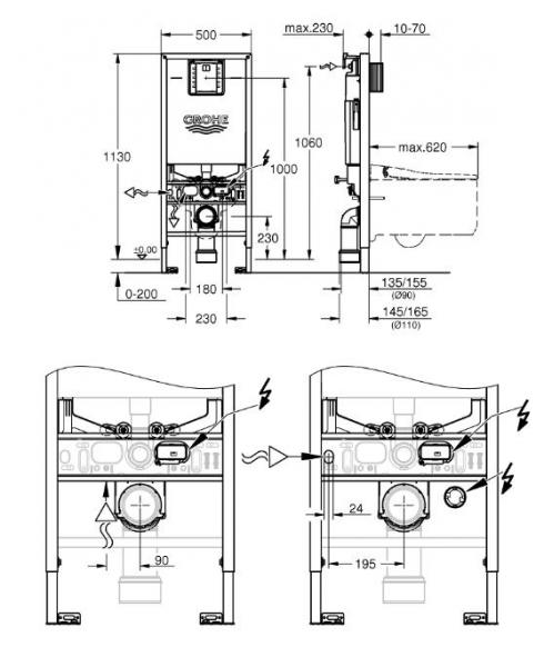 hansgrohe HygieneEffect eksklusiv v&aelig;gtoiletpakke