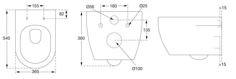 Pressalit rimless toiletpakke m/Comfort D2 sæde, cisterne og hvid betjening Pressalit rimless toiletpakke m/Comfort D2 sæde, cisterne og hvid betjening