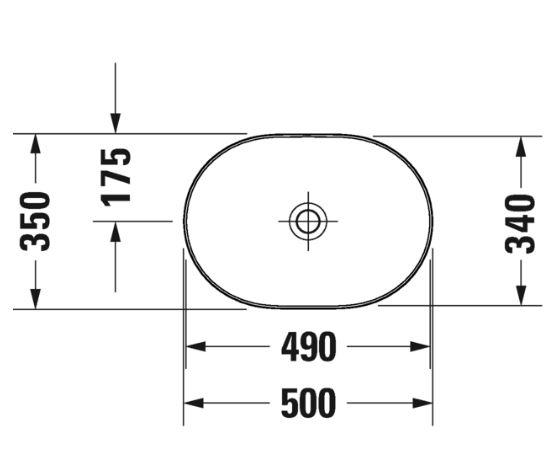 Duravit Luv 50 fritstående bowlevask - Uden hanehul - Wondergliss Duravit Luv 50 fritstående bowlevask - Uden hanehul - Wondergliss