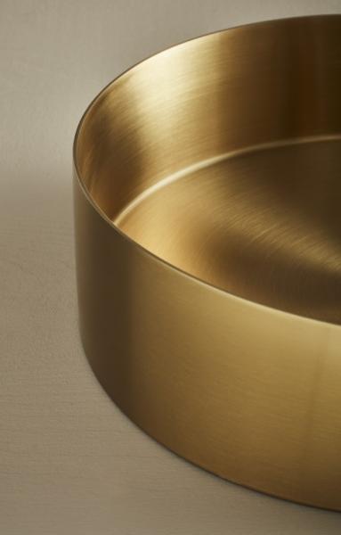 Hafa Circle Ø38 fritstående bowlevask - Uden overløb - Børstet messing Hafa Circle Ø38 fritstående bowlevask - Uden overløb - Børstet messing