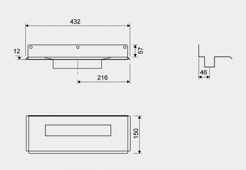 Unidrain 1004 afløbsarmatur - Mod bagvæg - 300 mm Unidrain 1004 afløbsarmatur - Mod bagvæg - 300 mm
