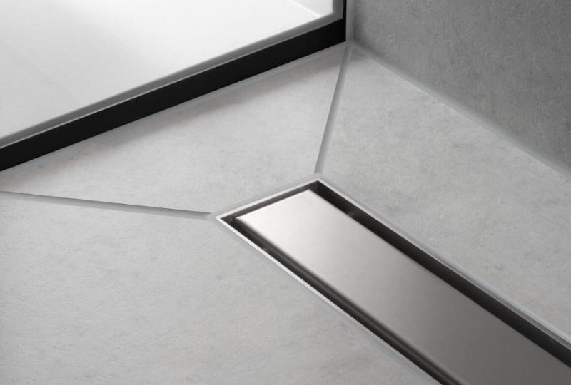 Hansgrohe RainDrain Match Kappes&aelig;t - 100 cm - B&oslash;rstet rustfri st&aring;l