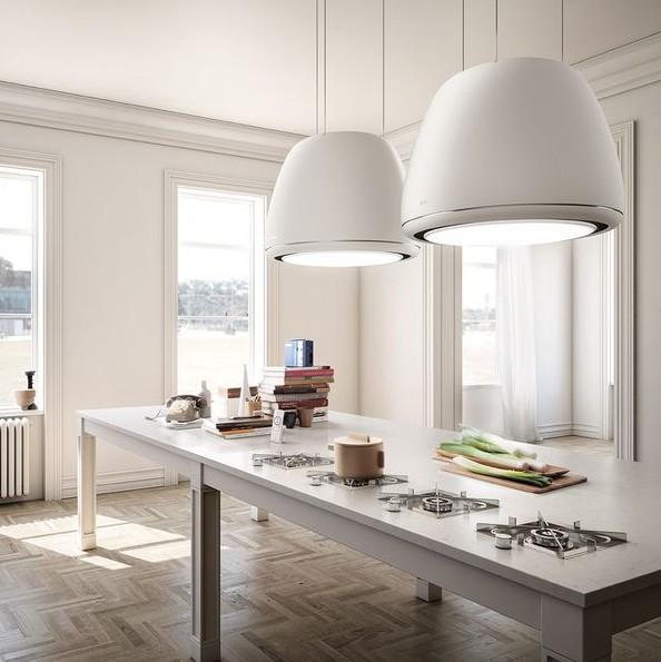 Eico Édith Classic frithængende wirehængt emhætte - Mat hvid Eico Édith Classic frithængende wirehængt emhætte - Mat hvid