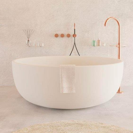 Ideavit Solidround fritstående badekar Ø135 cm - Mat hvid Ideavit Solidround fritstående badekar Ø135 cm - Mat hvid