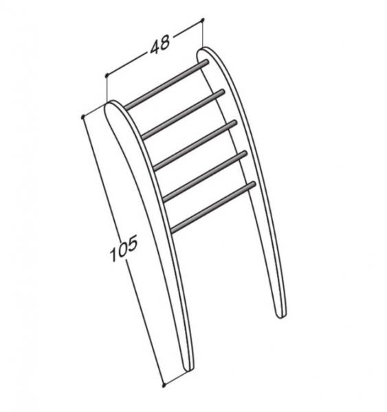 Dansani mobile Håndklædeholder - Hvid mat Dansani mobile Håndklædeholder - Hvid mat