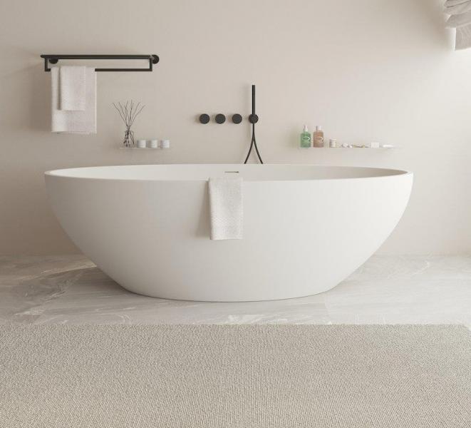 Ideavit Solidellipse badekar 1800 x 880 mm - Mat hvid Ideavit Solidellipse badekar 1800 x 880 mm - Mat hvid